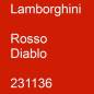 Preview: Lamborghini, Rosso Diablo, 231136.